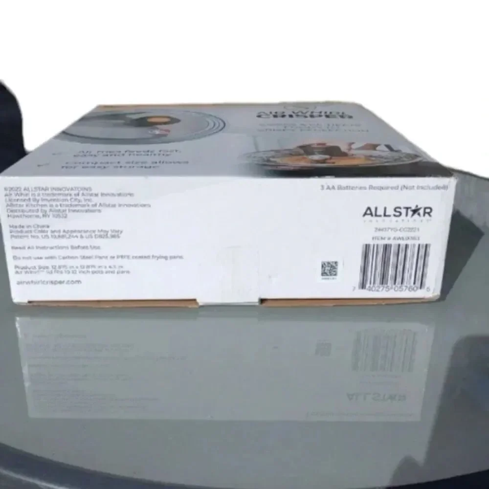 Air Whirl Crisper Air Fryer Lid for Pots & Pans Fits 10 to 12 Inch Pots Pans
